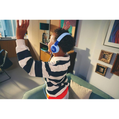 Навушники з мікрофоном JBL Junior 320 Blue (JBLJR320BLU)