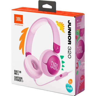 Навушники з мікрофоном JBL Junior 320 Purple (JBLJR320PUR)