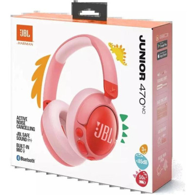 Навушники з мікрофоном JBL Junior 470NC Pink (JBLJR470NCPIK)