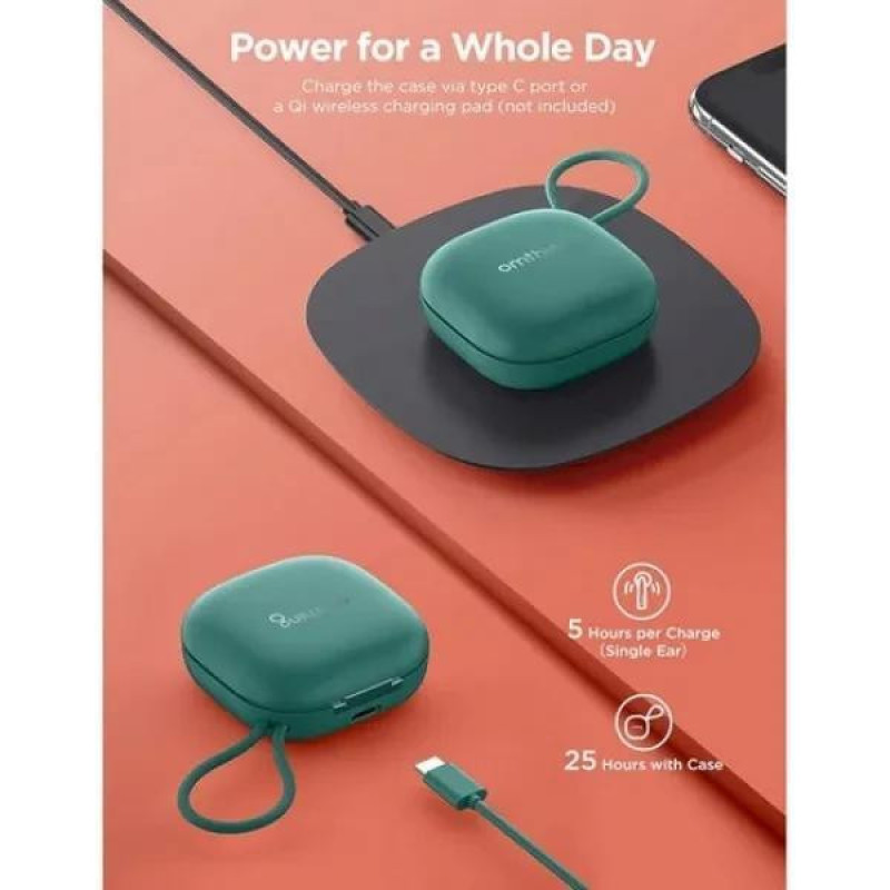 Навушники TWS Omthing Airfree Pods TWS EO005 Green