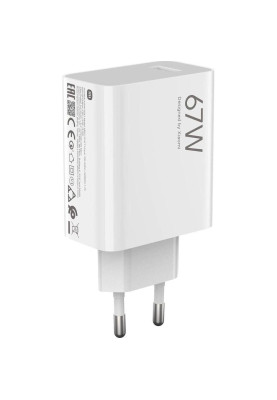 Мережевий зарядний пристрій Xiaomi 67W HyperCharge Combo White Type-C cable (BHR9465EU)