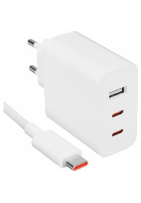 Мережевий зарядний пристрій Xiaomi 67W White+Type-C to Type-C cable (BHR7493EU)