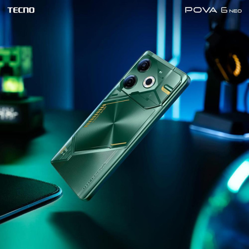 Смартфон Tecno Pova 6 Neo LI6 8/128GB Comet Green (4894947021039)