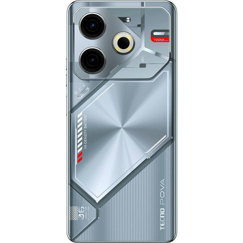 Смартфон Tecno POVA 6 Neo LI6 8/128GB Starry Silver (4894947023620)