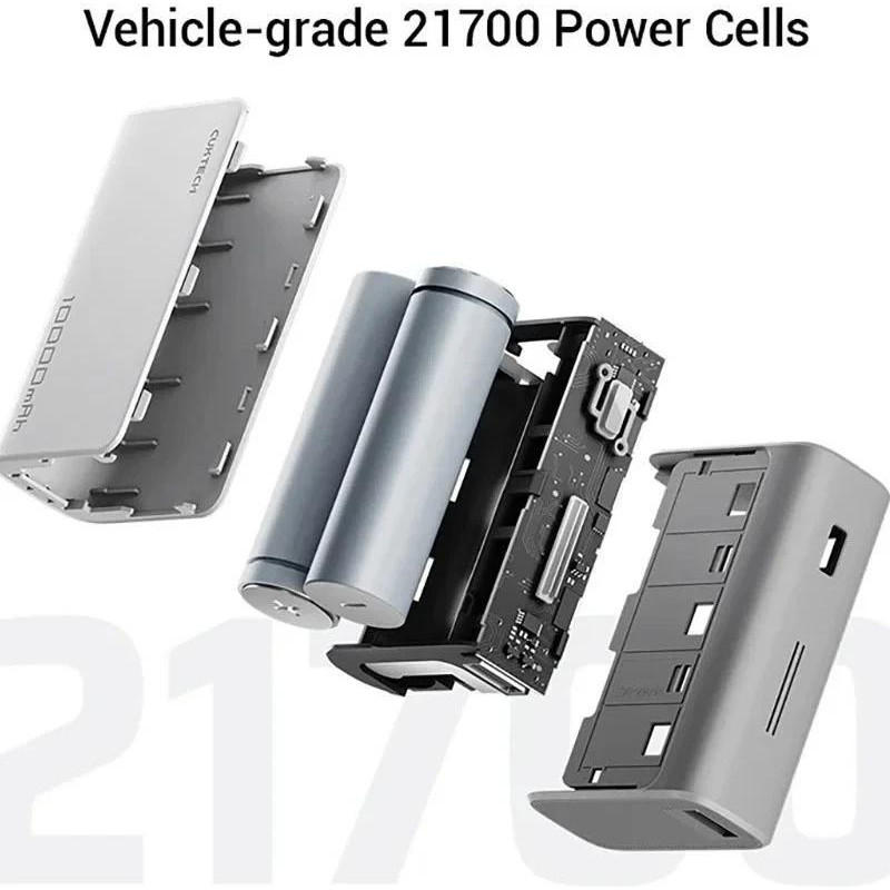 Зовнішній акумулятор (павербанк) CUKTECH PB100 10000mAh 30W Grey