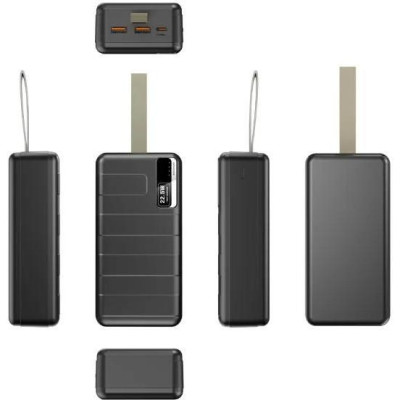 Зовнішній акумулятор (павербанк) KING POWER KP-32 30000mAh Black