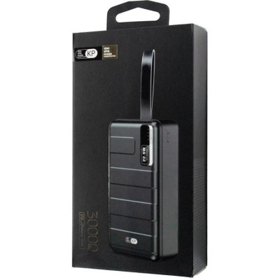 Зовнішній акумулятор (павербанк) KING POWER KP-32 30000mAh Black