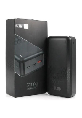 Зовнішній акумулятор (павербанк) KING POWER KP-33 30000mAh 20W Black