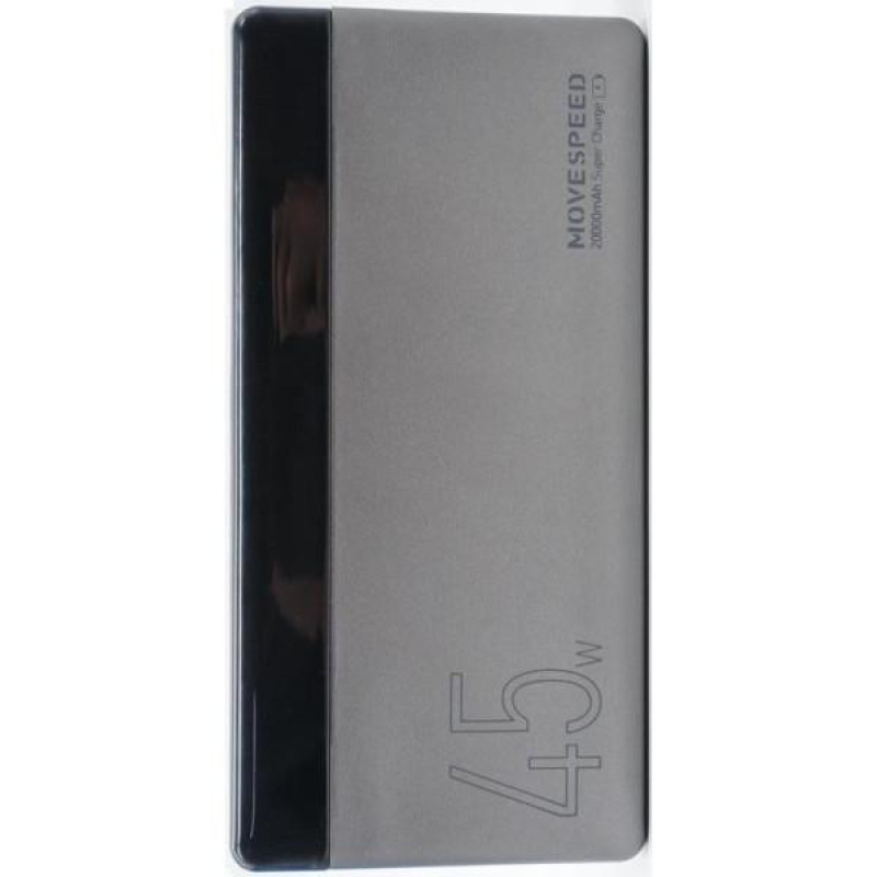 Зовнішній акумулятор (павербанк) Movespeed K20 20000mAh 45W Black