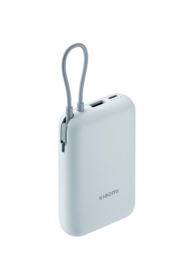 Зовнішній акумулятор (павербанк) Xiaomi 10000mAh 22.5W Integrated Cable Blue BHR9073GL