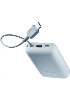 Зовнішній акумулятор (павербанк) Xiaomi 10000mAh 22.5W Integrated Cable Blue BHR9073GL