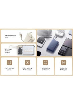 Зовнішній акумулятор (павербанк) Xiaomi 20000mAh 33W Tan (BHR8851GL)