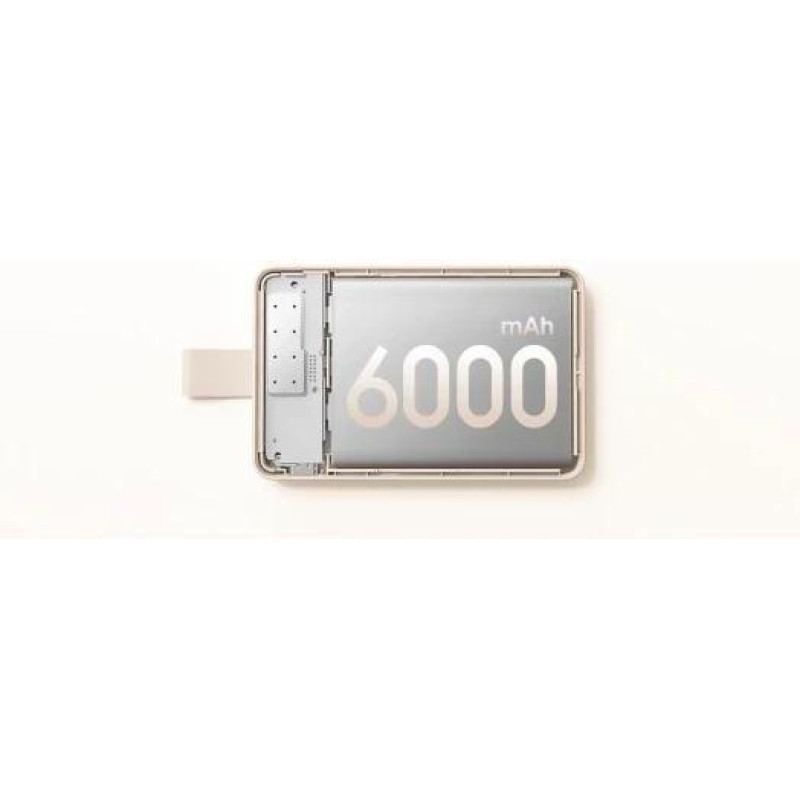 Зовнішній акумулятор (павербанк) Xiaomi 6000mAh 15W Magnetic White (BHR9074GL)