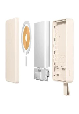 Зовнішній акумулятор (павербанк) Xiaomi 6000mAh 15W Magnetic White (BHR9074GL)
