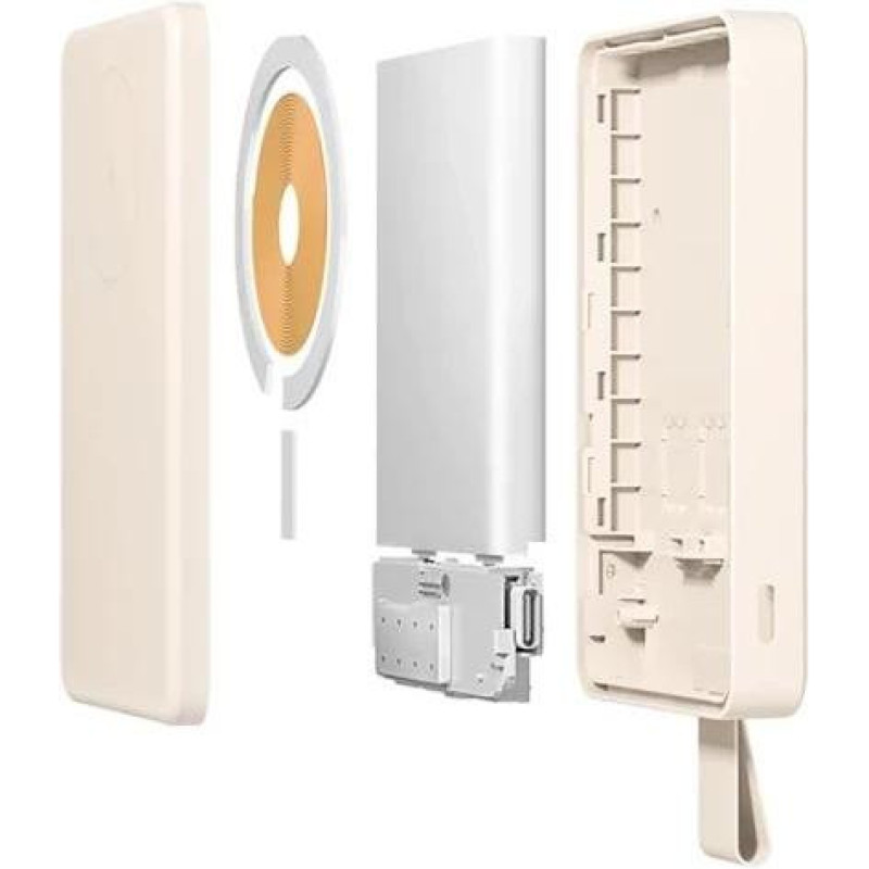 Зовнішній акумулятор (павербанк) Xiaomi 6000mAh 15W Magnetic White (BHR9074GL)