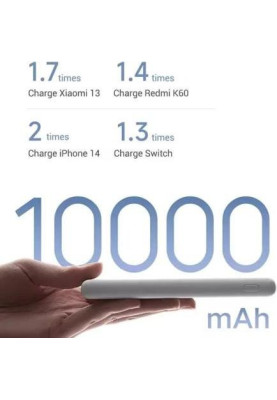 Зовнішній акумулятор (Power Bank) Xiaomi Lite 10000mAh 22.5W White (BHR9350GL)