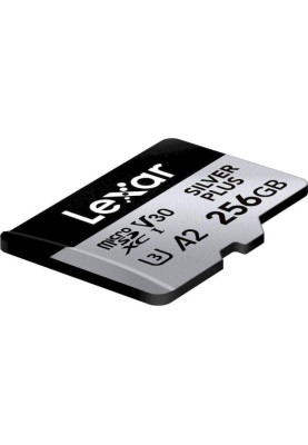 Карта пам'яті Lexar 256 GB microSDXC Professional Silver Plus UHS-I U3 V30 A2 Class 10 (LMSSIPL256G-BNANG)
