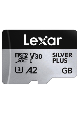 Карта пам'яті Lexar 512GB Professional SILVER PLUS UHS-I mocroSDXC + SD adapter (LMSSIPL512G-BNANG)