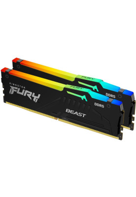 Пам'ять для настільних комп'ютерів Kingston FURY 32 GB (2x16 GB) DDR5 5600 MHz FURY Beast RGB (KF556C36BBEAK2-32)