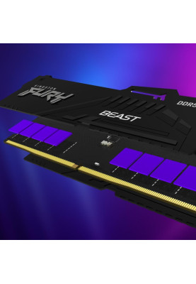 Пам'ять для настільних комп'ютерів Kingston FURY 32 GB (2x16 GB) DDR5 5600 MHz FURY Beast RGB (KF556C36BBEAK2-32)
