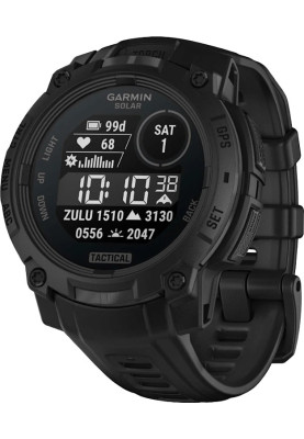 Смарт-годинник Garmin Instinct 3 45mm Solar Tactical Edition Black with Black Band (010-02934-50)