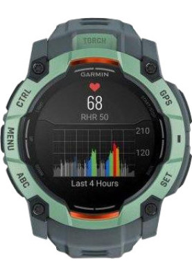 Смарт-годинник Garmin Instinct 3 50mm AMOLED Neo Tropic with Twilight Band (010-03020-01)