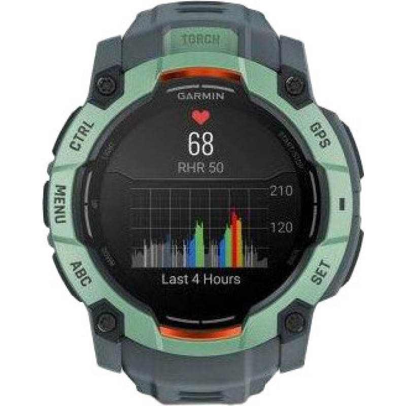 Смарт-годинник Garmin Instinct 3 50mm AMOLED Neo Tropic with Twilight Band (010-03020-01)
