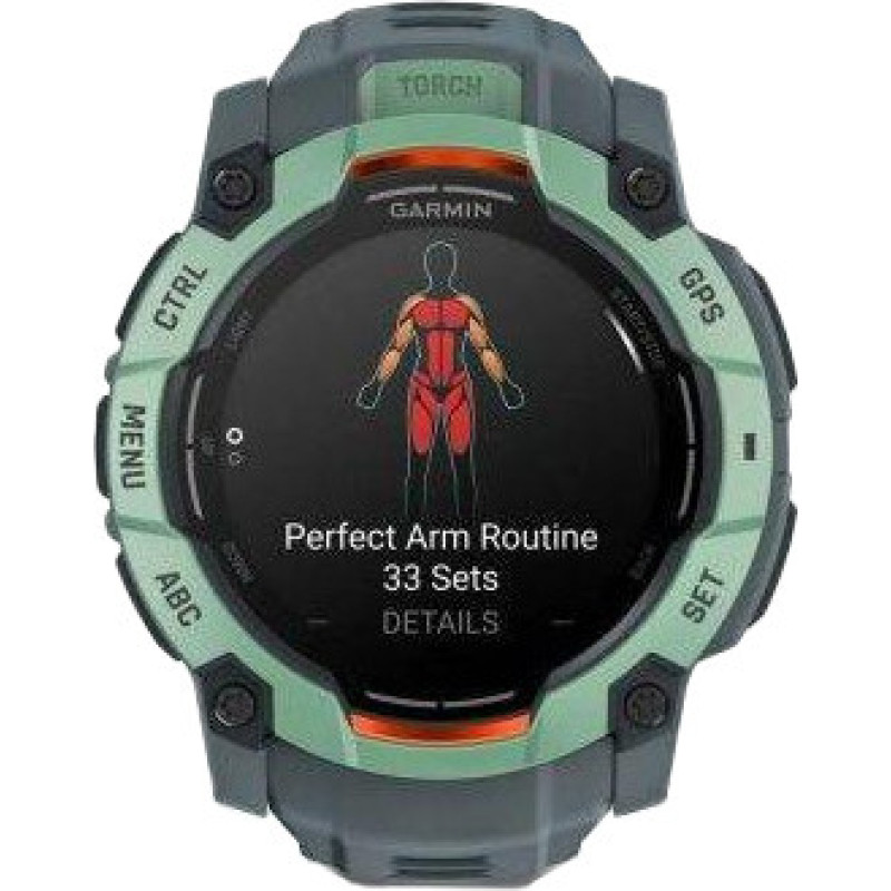 Смарт-годинник Garmin Instinct 3 50mm AMOLED Neo Tropic with Twilight Band (010-03020-01)