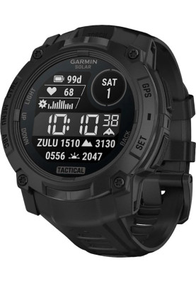 Смарт-годинник Garmin Instinct 3 50mm Solar Tactical Edition Black with Black Band (010-02935-50)