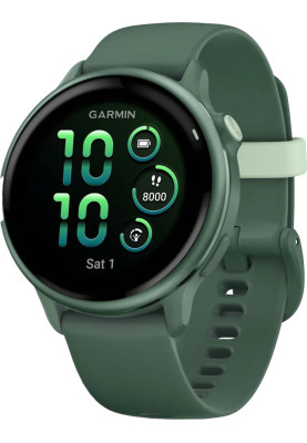 Смарт-годинник Garmin Vivoactive 6 Metallic Jasper Green with Jasper Green Band (010-02985-02)