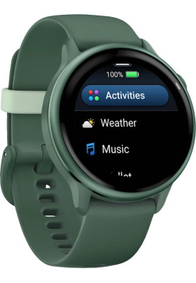 Смарт-годинник Garmin Vivoactive 6 Metallic Jasper Green with Jasper Green Band (010-02985-02)