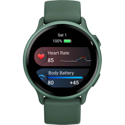 Смарт-годинник Garmin Vivoactive 6 Metallic Jasper Green with Jasper Green Band (010-02985-02)