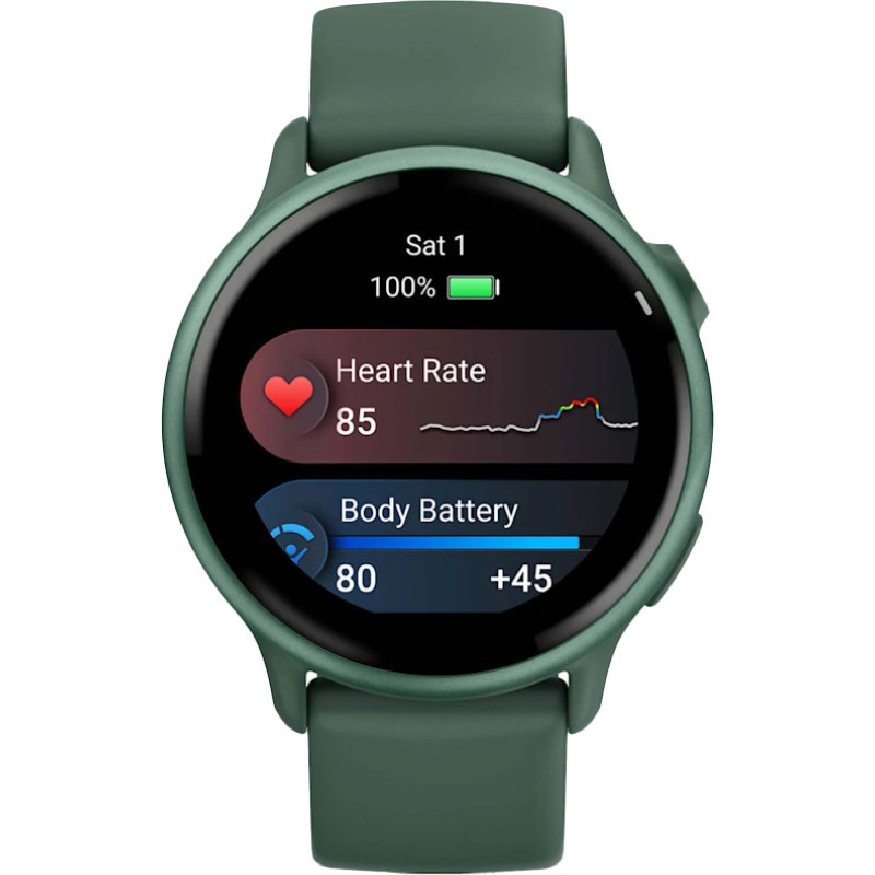Смарт-годинник Garmin Vivoactive 6 Metallic Jasper Green with Jasper Green Band (010-02985-02)