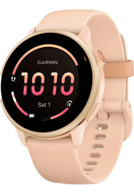 Смарт-годинник Garmin Vivoactive 6 Metallic Pink Dawn with Pink Dawn Band (010-02985-03)