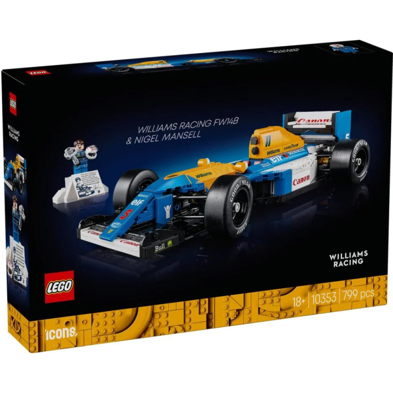 Блоковий конструктор LEGO Icons Williams Racing FW14B і Найджел Менсел (10353)