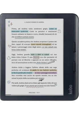 Електронна книга з підсвічуванням Kobo Libra Colour Black (N428-KU-BK-K-CK)