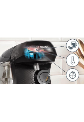 Капсульна кавоварка еспресо Bosch Tassimo Happy friendly black TAS102E