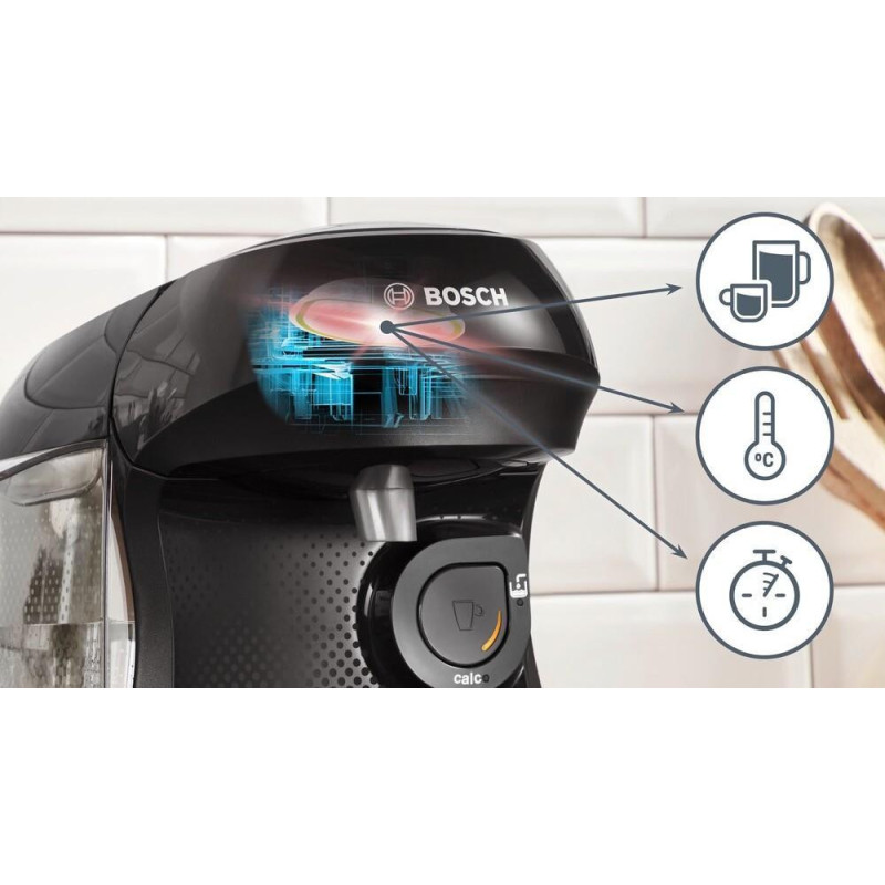 Капсульна кавоварка еспресо Bosch Tassimo Happy friendly black TAS102E
