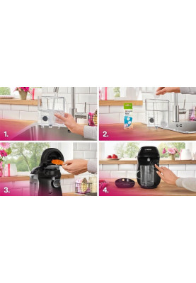 Капсульна кавоварка еспресо Bosch Tassimo Happy friendly black TAS102E