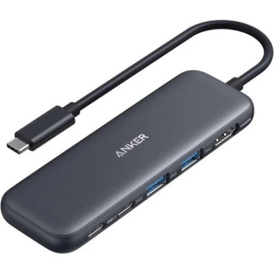 Мультипортовий адаптер Anker 332 USB-C Hub 5-in-1 Black (A8355011)