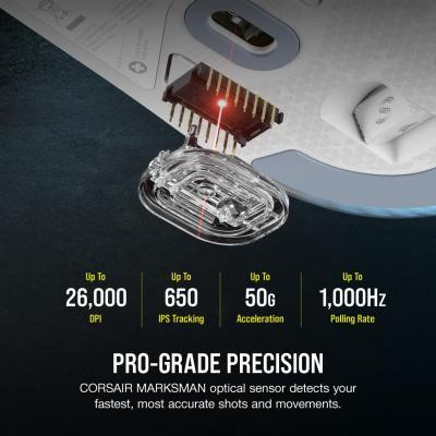 Миша Corsair M75 Wireless White (CH-931D011-EU)