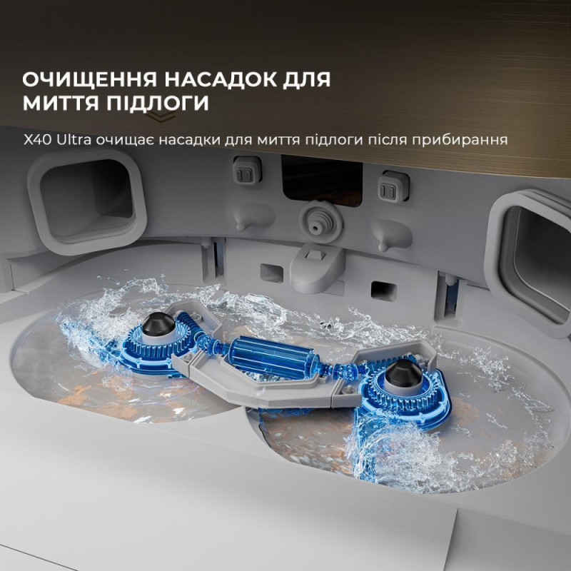 Робот-пилосос з вологим прибиранням Dreame Bot X40 Ultra White
