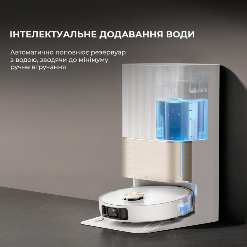 Робот-пилосос з вологим прибиранням Dreame Bot X40 Ultra White