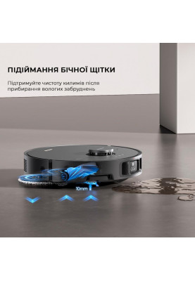 Робот-пилосос з вологим прибиранням Dreame X40 Ultra Black