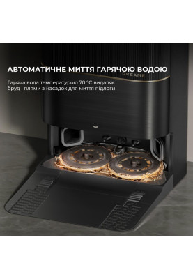 Робот-пилосос з вологим прибиранням Dreame X40 Ultra Black