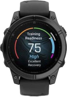 Смарт-годинник Garmin Fenix E 47mm AMOLED Slate Gray Steel with Black Silicone Band (010-03025-03/01/13)