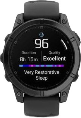 Смарт-годинник Garmin Fenix E 47mm AMOLED Slate Gray Steel with Black Silicone Band (010-03025-03/01/13)
