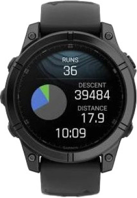 Смарт-годинник Garmin Fenix E 47mm AMOLED Slate Gray Steel with Black Silicone Band (010-03025-03/01/13)