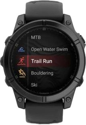 Смарт-годинник Garmin Fenix E 47mm AMOLED Slate Gray Steel with Black Silicone Band (010-03025-03/01/13)