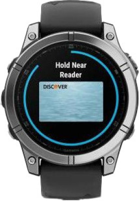 Смарт-годинник Garmin Fenix E 47mm AMOLED Stainless Steel with Black Silicone Band (010-03025-02/00)
